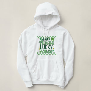 Sudadera Thick Thighs Lucky Vibes St. Patrick's Day