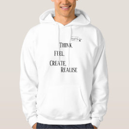 Sudadera Think feel create realiseBLDesigned by Joan Hoodie