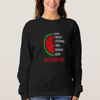 Sudadera Thinking About Melons Tropical Watermelon Summer  