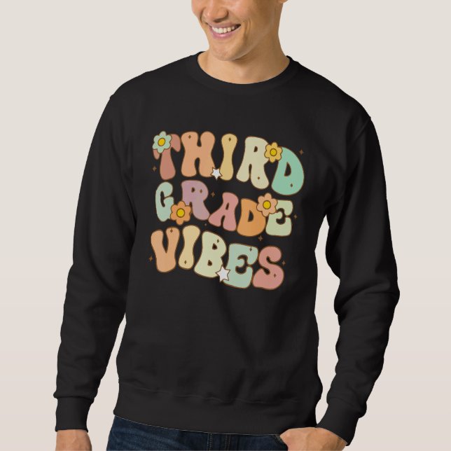 Sudadera Third Grade Vibes 3rd Class Back To School (Anverso)