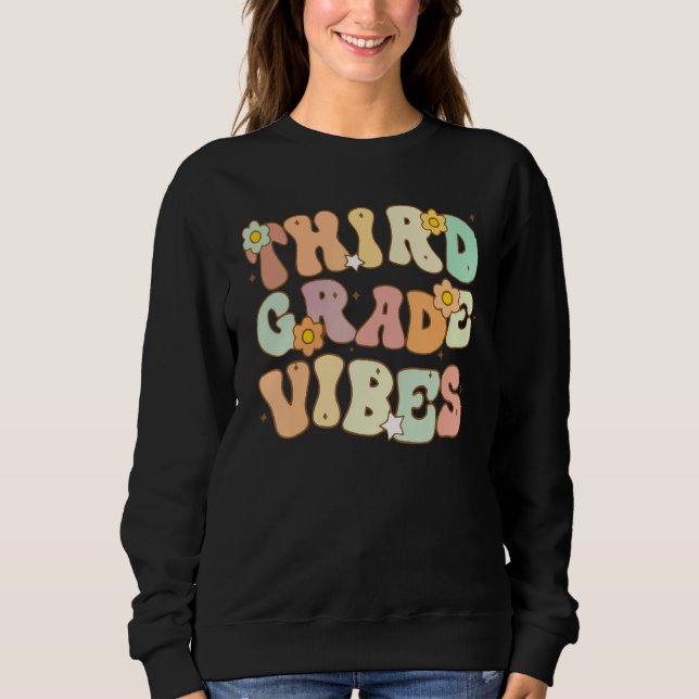 Sudadera Third Grade Vibes 3rd Class Back To School (Anverso)