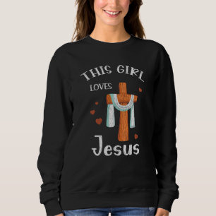 Sudadera This Girl Love Jesus Teens Kids Women Christian