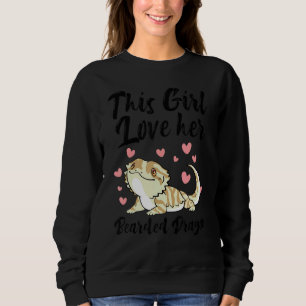 Sudadera This Girl Loves Her Bearded Dragon Lizard Cute Ani