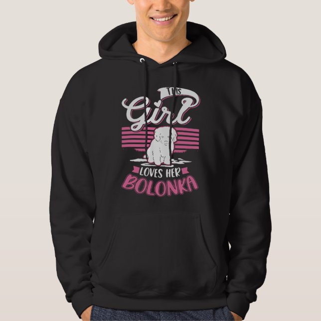 Sudadera This Girl loves her Bolonka Girl  1 (Anverso)