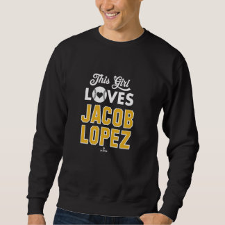 Sudadera This Girl Loves Jacob Lopez Oakland Baseball MLBPA