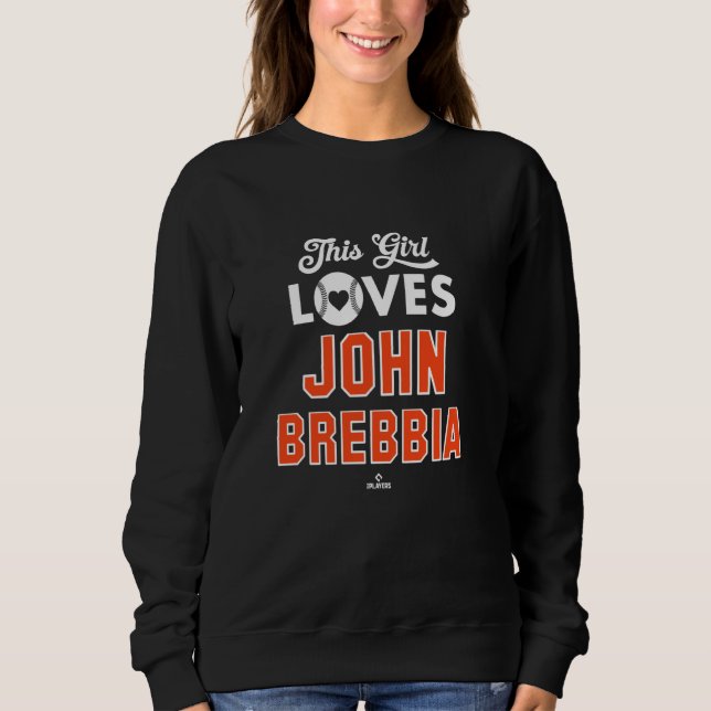 Sudadera This Girl Loves John Brebbia Detroit Baseball MLBP (Anverso)