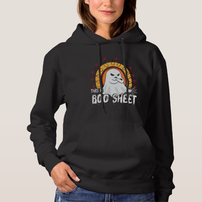Sudadera This is boo sheet ghost retro halloween costume me (Anverso)