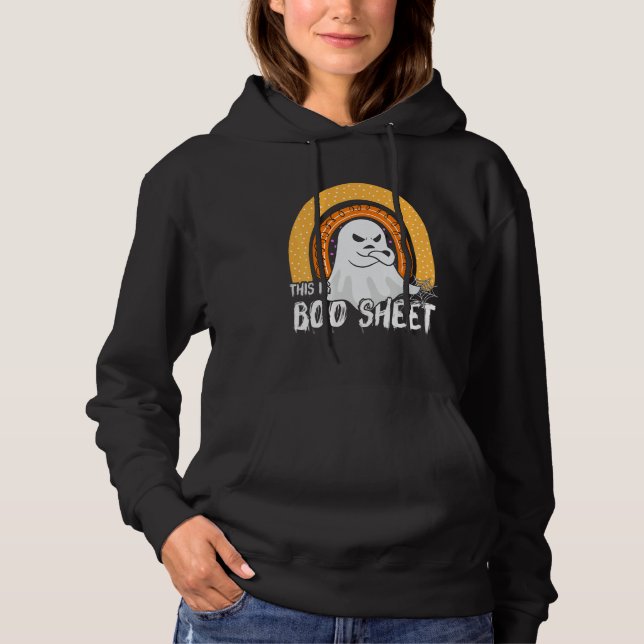 Sudadera This is boo sheet ghost retro halloween costume me (Anverso)
