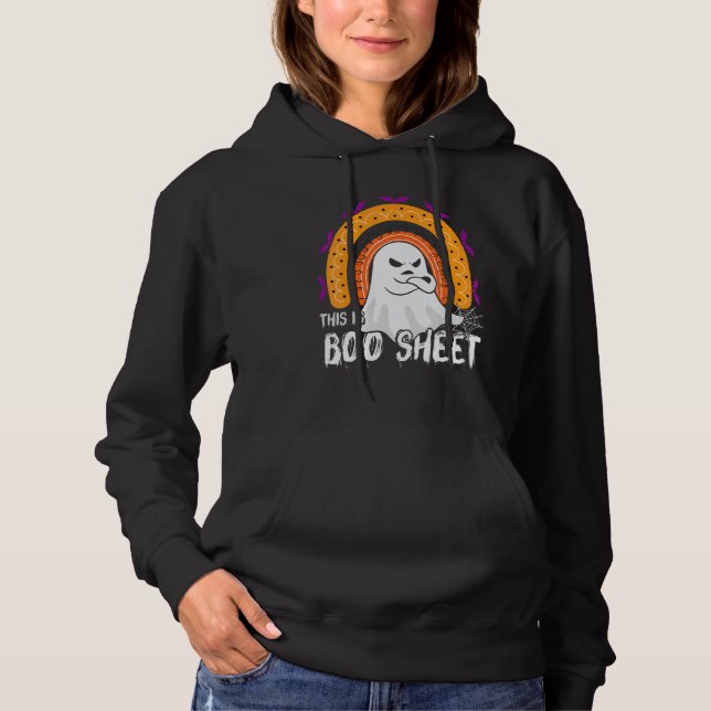 Sudadera This is boo sheet ghost retro halloween costume me (Anverso)