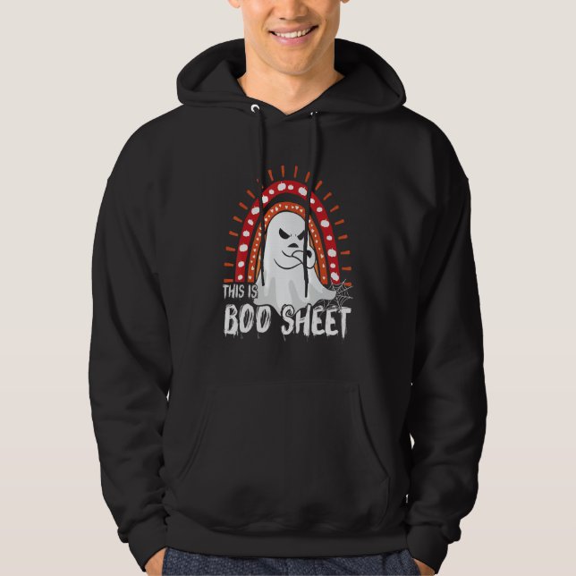Sudadera This is boo sheet ghost retro halloween costume me (Anverso)