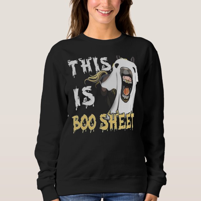 Sudadera This Is Boo Sheet Horse (Anverso)