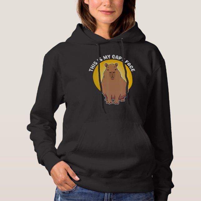 Sudadera This is my Capy face Quote  Animal Cute Capybara (Anverso)