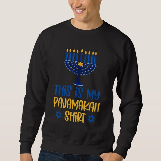 Sudadera This Is My Hanukkah Pajamakah Menorah Chanukah Paj (Anverso)