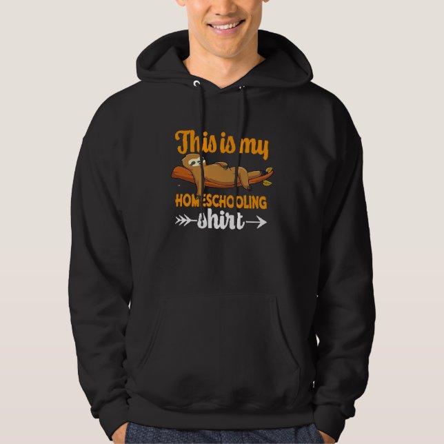 Sudadera This Is My Homeschooling  Home Education Sloth Mem (Anverso)