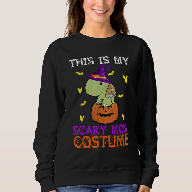 Sudadera This Is My Scary Mom Costume Turtle Halloween (Anverso)