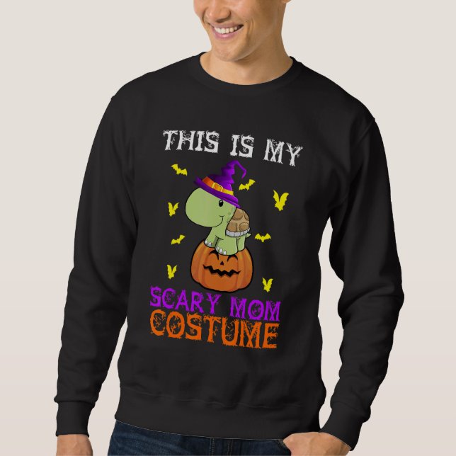 Sudadera This Is My Scary Mom Costume Turtle Halloween (Anverso)
