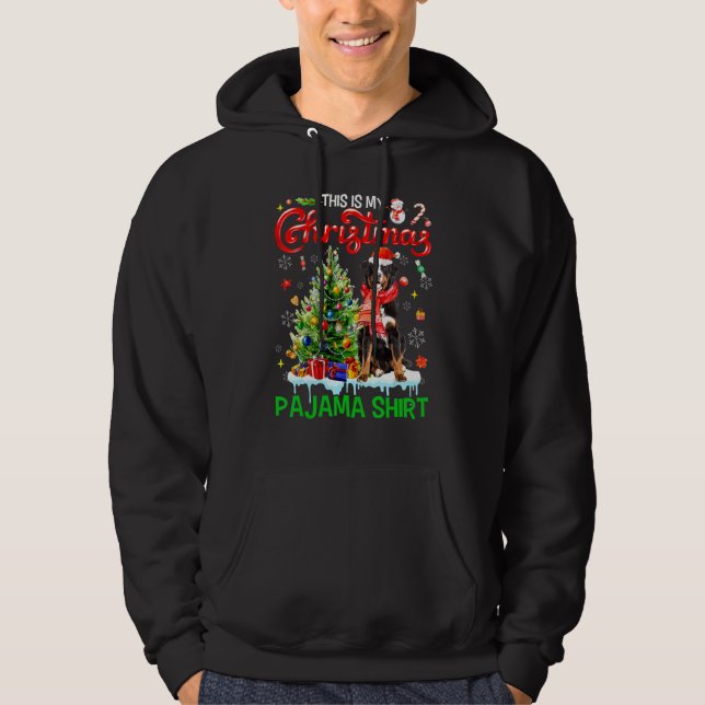 Sudadera This My Christmas Pajama   Bernese Mountain Santa  (Anverso)