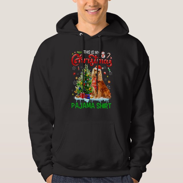 Sudadera This My Christmas Pajama   Cocker Spaniel Santa Xm (Anverso)