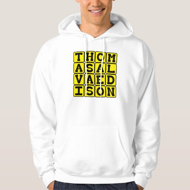 Sudadera Thomas Alva Edison, inventor estadounidense (Anverso)