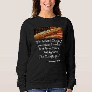 Sudadera Thomas Jefferson El Mayor Peligro Para La Libertad