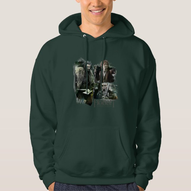 Sudadera THORIN OAKENSHIELD™, BILBO BAGGINS™ y arte Gandalf (Anverso)