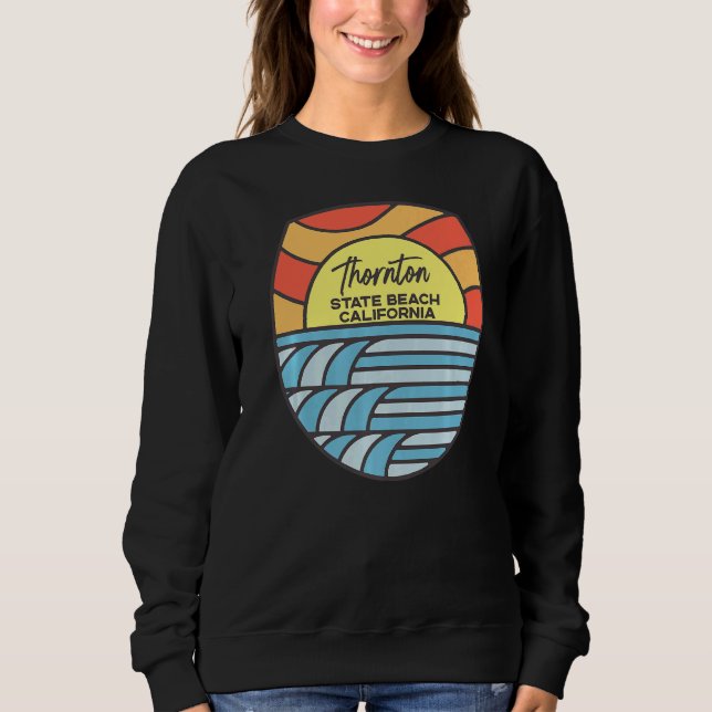 Sudadera Thornton State Beach California Ca Beach Sunset (Anverso)