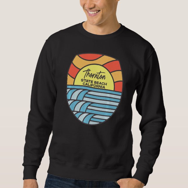 Sudadera Thornton State Beach California Ca Beach Sunset (Anverso)