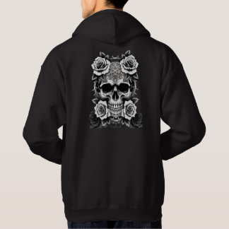 Sudadera Thorny Embrace Skull – Gothic Lace & Roses Liner