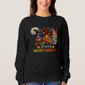 Sudadera Three Gnomes Halloween Merry Christmas Happy Hallo