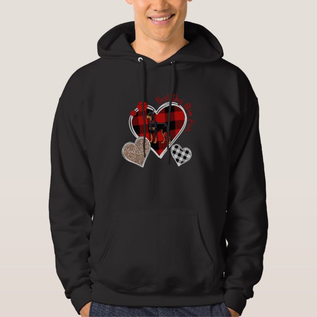 Sudadera Three Heart Buffalo and Leopard Plaid For Best Dob (Anverso)