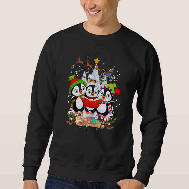 Sudadera Three Penguins singing Christmas Carols (Anverso)