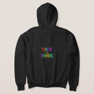 Sudadera "Thrive in Thorns" Hoodie de látigo completo.