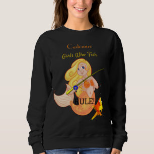 Sudadera Thunder_Cove, Chica de la sirena pesquera divertid