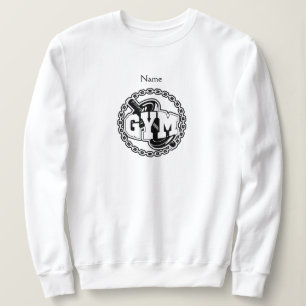 Sudadera Thunder_Cove con el logotipo Gym Barbell