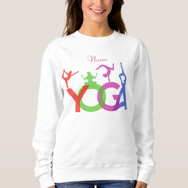Sudadera Thunder_Cove: Siluetas de yoga envenenadas (Anverso)