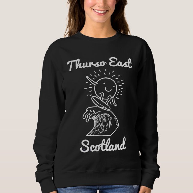 Sudadera Thurso East Caithness Scotland Surf Surfing Souven (Anverso)