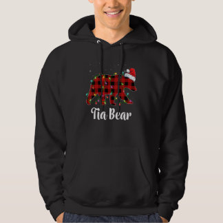 Sudadera Tia Bear Buffalo Red Plaid Matching Family Christm