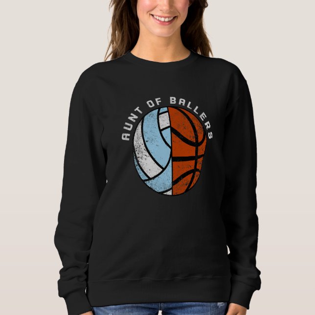 Sudadera Tía De Baloncesto De Voleibol (Anverso)