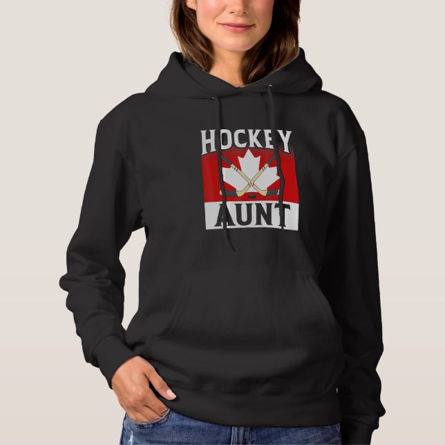 Sudadera Tía de hockey Canadá Bandera de arce (Anverso)