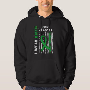 Sudadera Tía de la cinta verde de concientización sobre la 