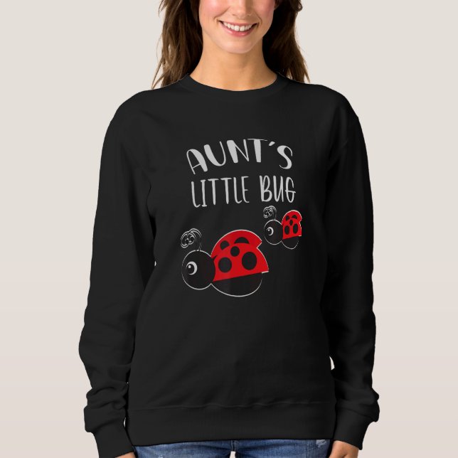Sudadera Tía de la nueva tía de Baby Shower "Little Bug Lad (Anverso)