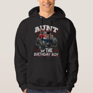 Sudadera Tía del Camión Monstruo Cumpleaños del Chico Cumpl