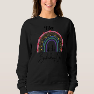 Sudadera Tia Del Chica De Cumpleaños Rainbow Boho Par De Cu