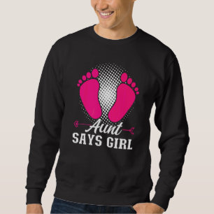 Sudadera Tía dice anuncio de bebé niña