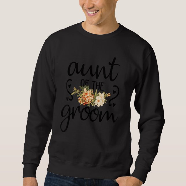 Sudadera Tía Flor De Boda De Fiesta De Despedida De Soltera (Anverso)