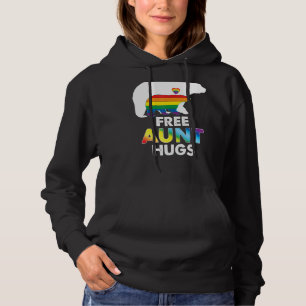 Sudadera Tía gratis abraza oso arco iris Lgbt Orgullo Gay L