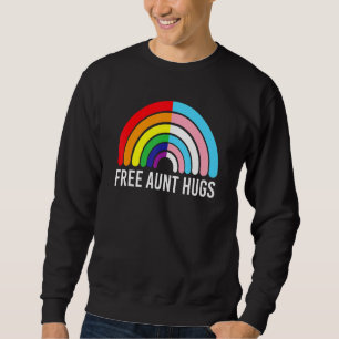 Sudadera Tía Libre Abraza La Bandera Transgénero Arcoiris L