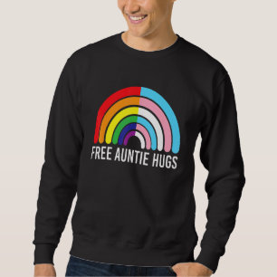 Sudadera Tía Libre Abraza La Bandera Transgénero Arcoiris L