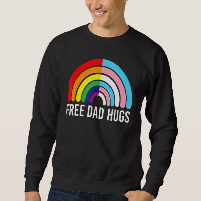 Sudadera Tía Libre Abraza La Bandera Transgénero Arcoiris L (Anverso)
