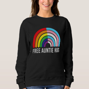 Sudadera Tía Libre Abraza La Bandera Transgénero Arcoiris L
